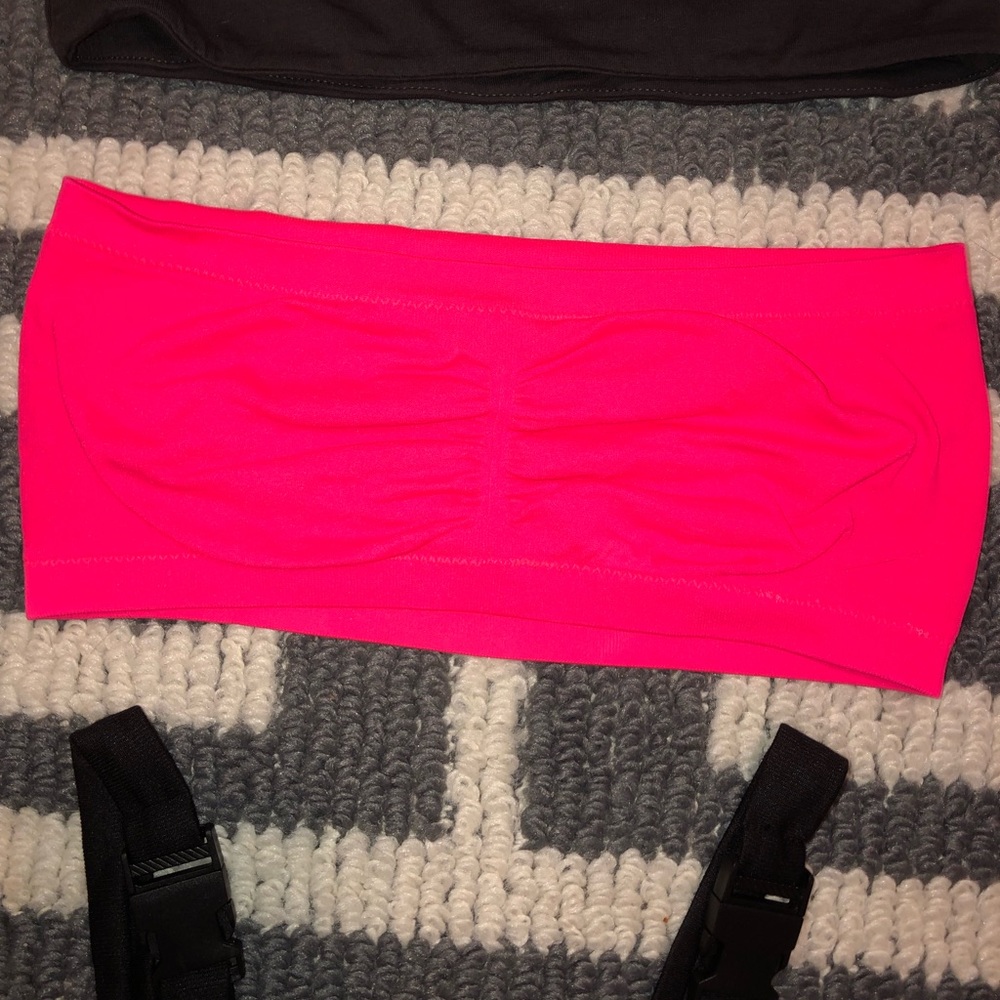 neon pink bandeau